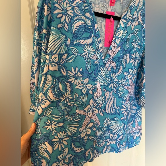 Lilly Pulitzer Mialeigh Amalfi Blue Sound the Sirens - Picture 3 of 6